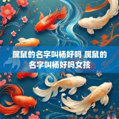 属鼠的名字叫杨好吗 属鼠的名字叫杨好吗女孩