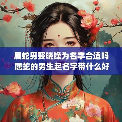 属蛇男娶晓锋为名字合适吗 属蛇的男生起名字带什么好