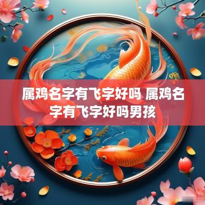 属鸡名字有飞字好吗 属鸡名字有飞字好吗男孩