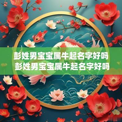 彭姓男宝宝属牛起名字好吗 彭姓男宝宝属牛起名字好吗