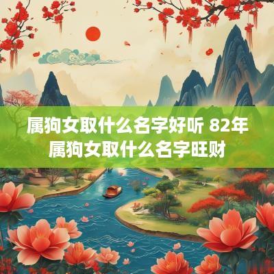 属狗女取什么名字好听 82年属狗女取什么名字旺财