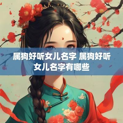 属狗好听女儿名字 属狗好听女儿名字有哪些