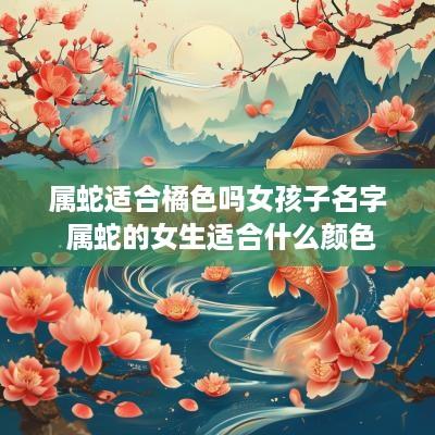 属蛇适合橘色吗女孩子名字 属蛇的女生适合什么颜色