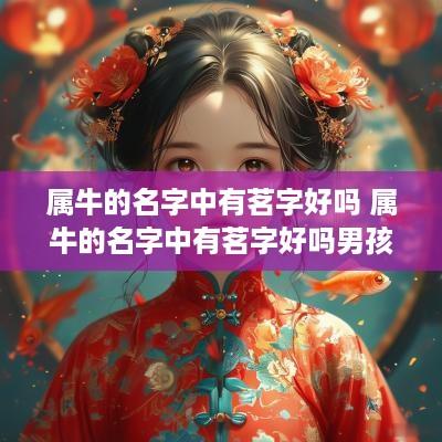 属牛的名字中有茗字好吗 属牛的名字中有茗字好吗男孩