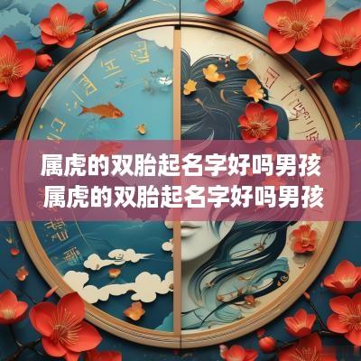 属虎的双胎起名字好吗男孩 属虎的双胎起名字好吗男孩子