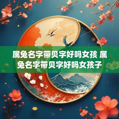 属兔名字带贝字好吗女孩 属兔名字带贝字好吗女孩子