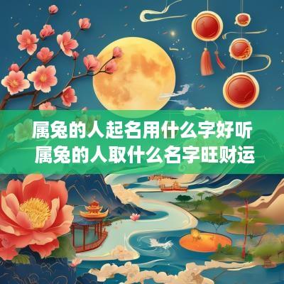 属兔的人起名用什么字好听 属兔的人取什么名字旺财运