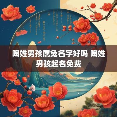 陶姓男孩属兔名字好吗 陶姓男孩起名免费