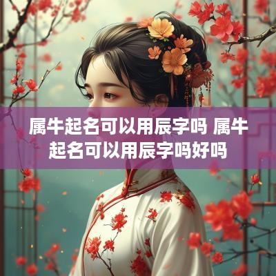 属牛起名可以用辰字吗 属牛起名可以用辰字吗好吗