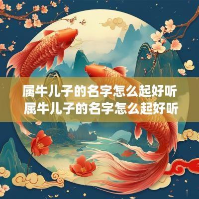 属牛儿子的名字怎么起好听 属牛儿子的名字怎么起好听点
