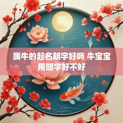 属牛的起名朗字好吗 牛宝宝用朗字好不好