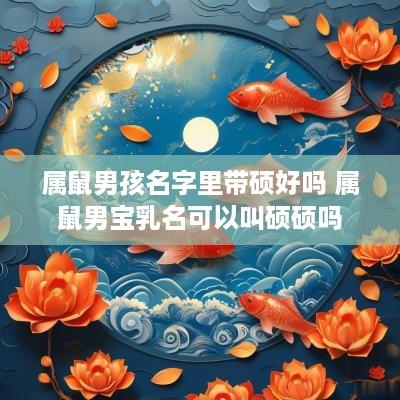 属鼠男孩名字里带硕好吗 属鼠男宝乳名可以叫硕硕吗