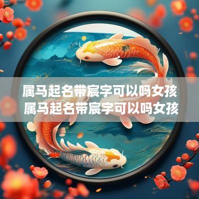 属马起名带宸字可以吗女孩 属马起名带宸字可以吗女孩子
