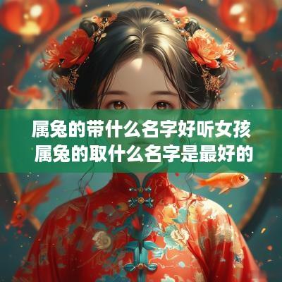 属兔的带什么名字好听女孩 属兔的取什么名字是最好的女孩