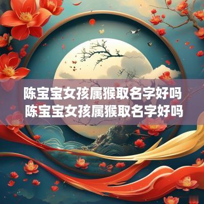 陈宝宝女孩属猴取名字好吗 陈宝宝女孩属猴取名字好吗