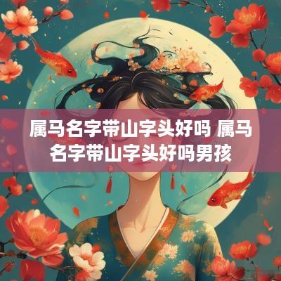 属马名字带山字头好吗 属马名字带山字头好吗男孩