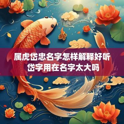 属虎岱忠名字怎样解释好听 岱字用在名字太大吗