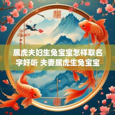 属虎夫妇生兔宝宝怎样取名字好听 夫妻属虎生兔宝宝