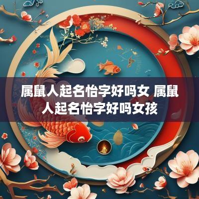 属鼠人起名怡字好吗女 属鼠人起名怡字好吗女孩