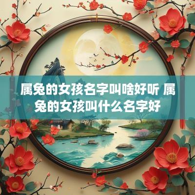 属兔的女孩名字叫啥好听 属兔的女孩叫什么名字好