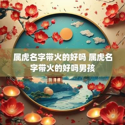 属虎名字带火的好吗 属虎名字带火的好吗男孩
