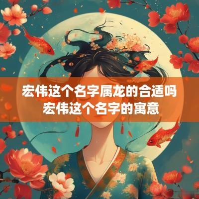 宏伟这个名字属龙的合适吗 宏伟这个名字的寓意