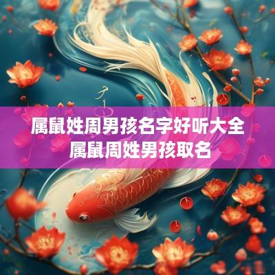 属鼠姓周男孩名字好听大全 属鼠周姓男孩取名