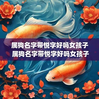 属狗名字带悦字好吗女孩子 属狗名字带悦字好吗女孩子取名