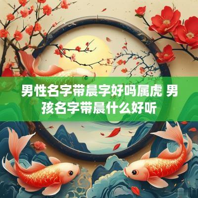 男性名字带晨字好吗属虎 男孩名字带晨什么好听