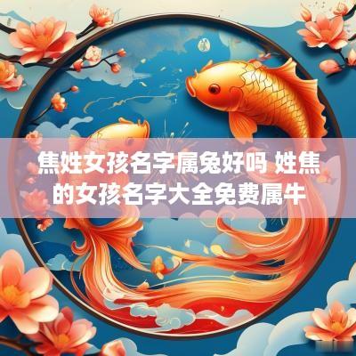 焦姓女孩名字属兔好吗 姓焦的女孩名字大全免费属牛 焦姓女孩名字属兔好吗 姓焦的女孩名字大全免费属牛