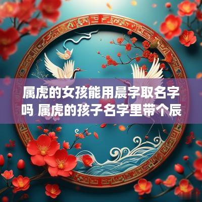 属虎的女孩能用晨字取名字吗 属虎的孩子名字里带个辰好吗