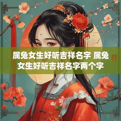 属兔女生好听吉祥名字 属兔女生好听吉祥名字两个字