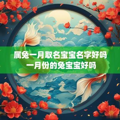 属兔一月取名宝宝名字好吗 一月份的兔宝宝好吗