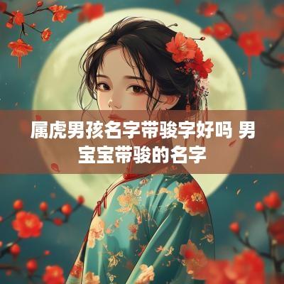 属虎男孩名字带骏字好吗 男宝宝带骏的名字