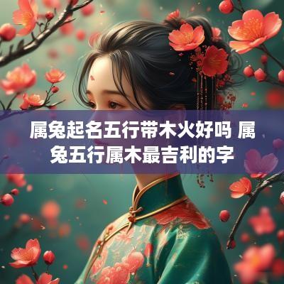 属兔起名五行带木火好吗 属兔五行属木最吉利的字