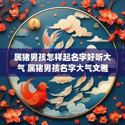 属猪男孩怎样起名字好听大气 属猪男孩名字大气文雅
