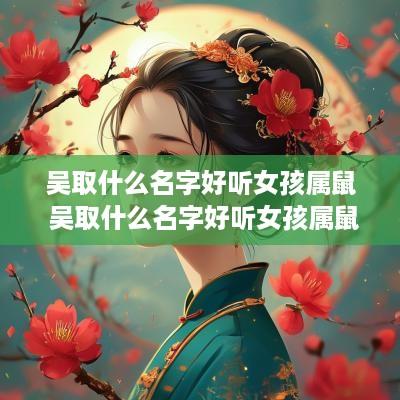 吴取什么名字好听女孩属鼠 吴取什么名字好听女孩属鼠的