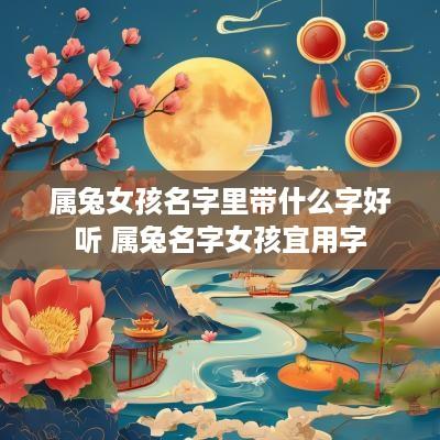 属兔女孩名字里带什么字好听 属兔名字女孩宜用字