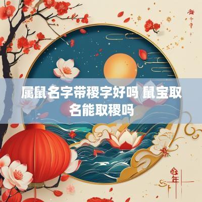 属鼠名字带稷字好吗 鼠宝取名能取稷吗