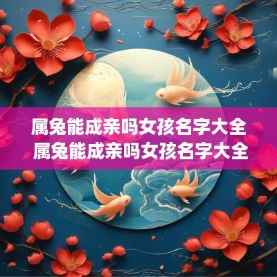 属兔能成亲吗女孩名字大全 属兔能成亲吗女孩名字大全四个字