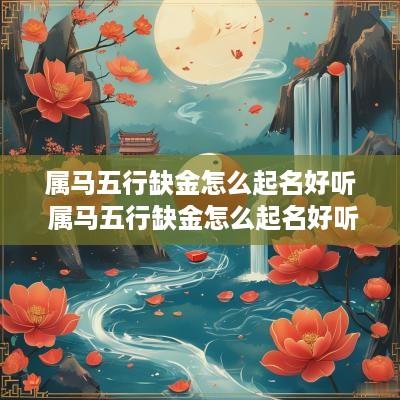 属马五行缺金怎么起名好听 属马五行缺金怎么起名好听点