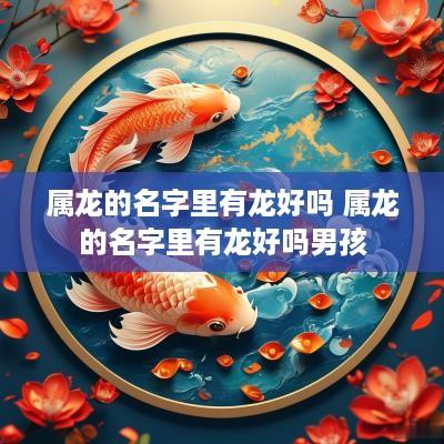 属龙的名字里有龙好吗 属龙的名字里有龙好吗男孩
