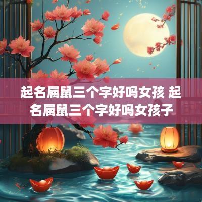 起名属鼠三个字好吗女孩 起名属鼠三个字好吗女孩子