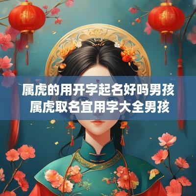 属虎的用开字起名好吗男孩 属虎取名宜用字大全男孩