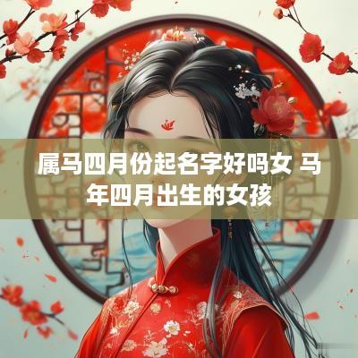 属马四月份起名字好吗女 马年四月出生的女孩