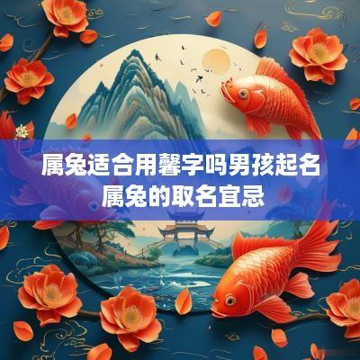 属兔适合用馨字吗男孩起名 属兔的取名宜忌