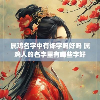 属鸡名字中有烁字吗好吗 属鸡人的名字里有哪些字好