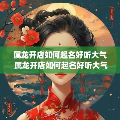 属龙开店如何起名好听大气 属龙开店如何起名好听大气点