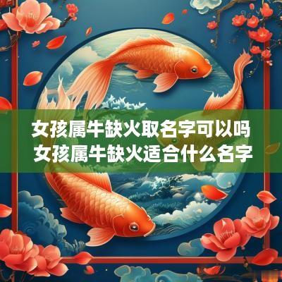 女孩属牛缺火取名字可以吗 女孩属牛缺火适合什么名字