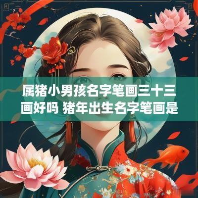 属猪小男孩名字笔画三十三画好吗 猪年出生名字笔画是多少合适